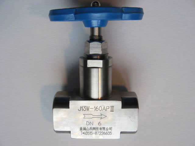 J13H-160Ⅲ，J13H-160AⅢP Internal thread needle type stop valve
